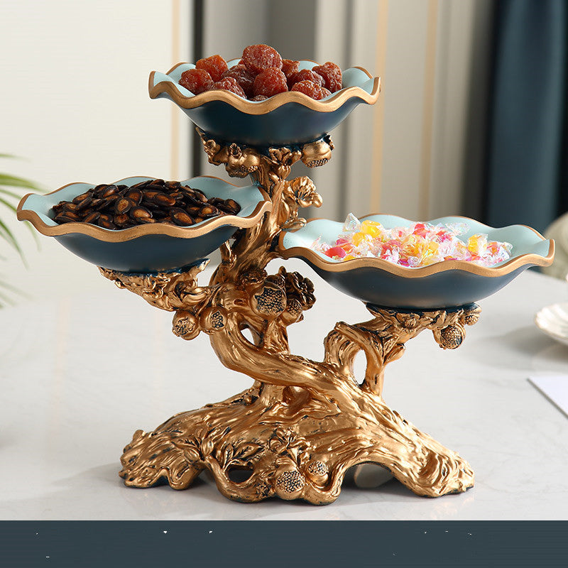 Luxury Multi-Layer Candy Tray & Lighting Decor