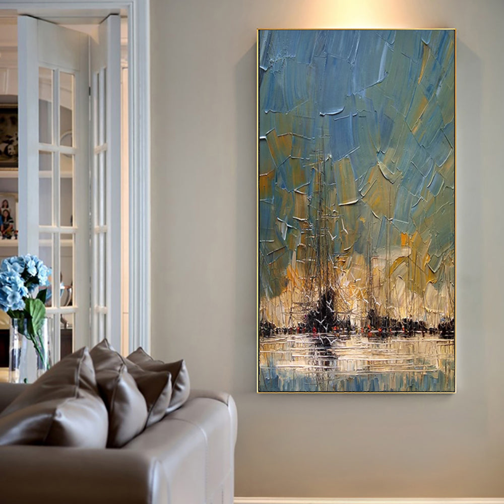 vintage pirate ship painting