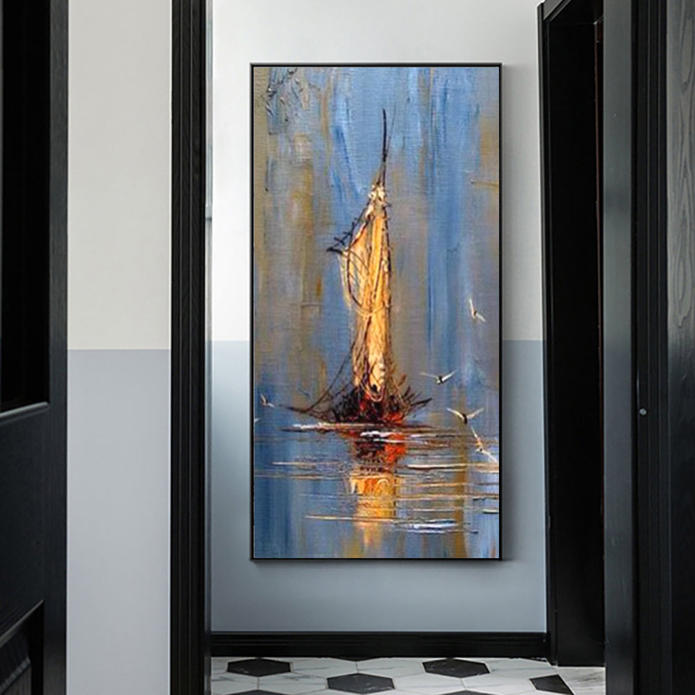 vintage pirate ship painting